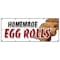 Signmission HOMEMADE EGG ROLLS BANNER SIGN spring chinese freshly ground pork fried B-120 Homemade Egg Rolls - alternate 1